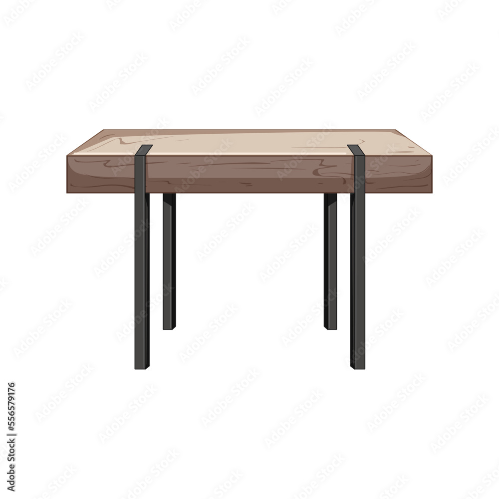 retro wood table cartoon. retro wood table sign. isolated symbol vector illustration retro wood table cartoon. retro wood table sign. isolated symbol vector illustration