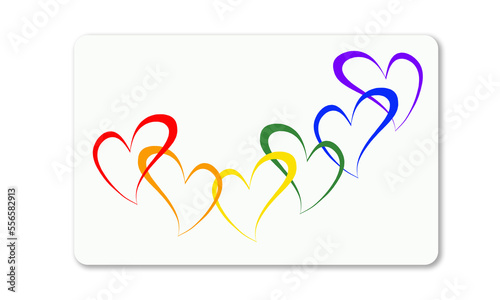 White plastic card