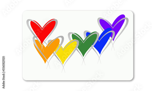 White plastic card
