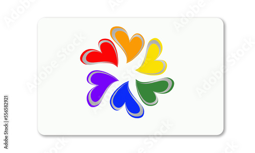 White plastic card