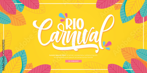 brazilian rio carnival banner design