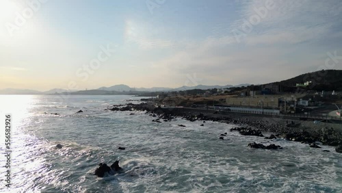 Wallpaper Mural The blue sky, waves, reefs of Ganjeolgot, Ulsan, Korea Torontodigital.ca