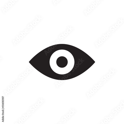 Eye icon vector logo design illustration