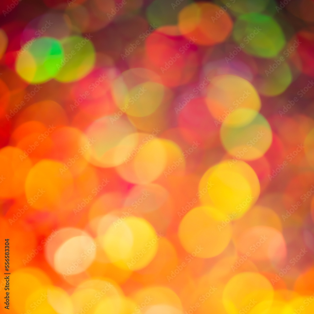 Fototapeta premium Defocused Christmas Lights background, holiday abstract bokeh