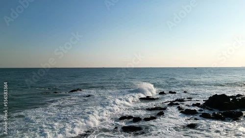 Wallpaper Mural The blue sky, waves, reefs of Ganjeolgot, Ulsan, Korea Torontodigital.ca
