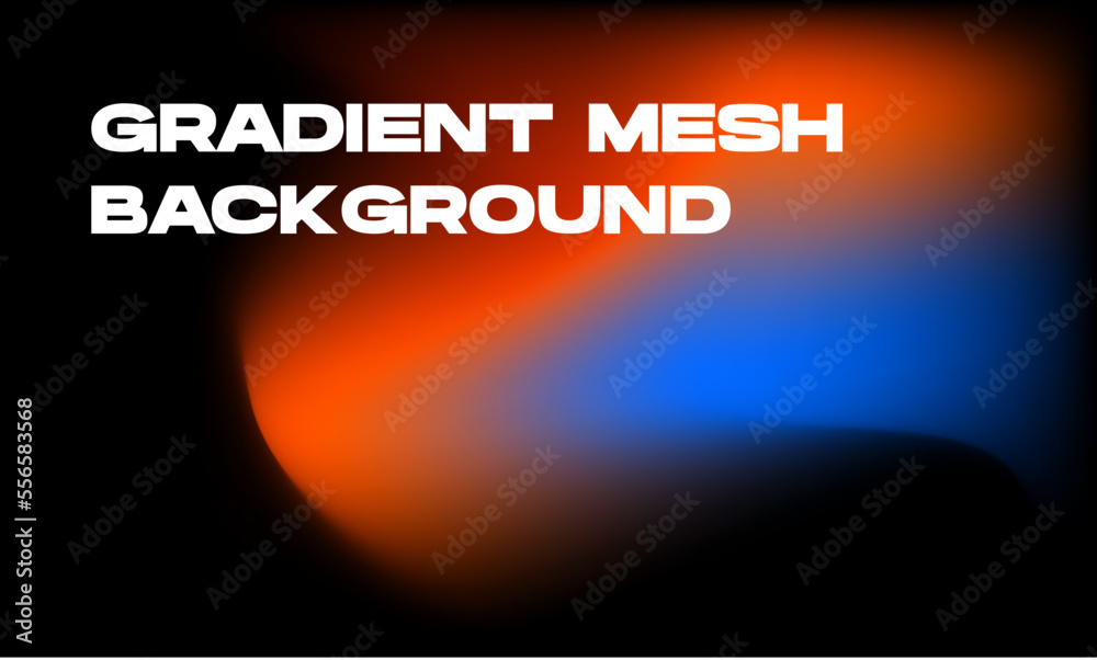 gradient mesh orange and blue background. Horizontal vector illlustration gradient mesh orange and blue background. Horizontal vector illlustration