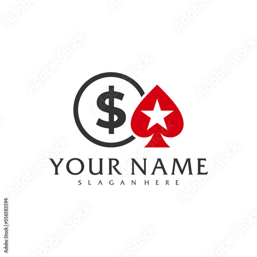 Money Poker logo vector template, Creative Poker logo design concepts © Top Studio