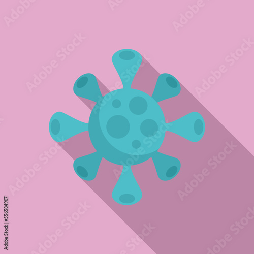 Seasonal allergy virus icon flat vector. Nose man. Allergic sneeze