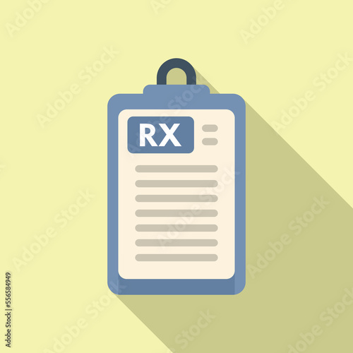 Seasonal allergy clipboard icon flat vector. Nose pollen. Allergic person