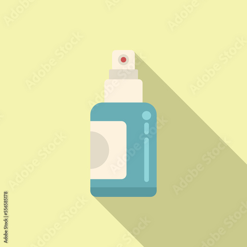 Nose spray icon flat vector. Allergy seasonal. Sick disease