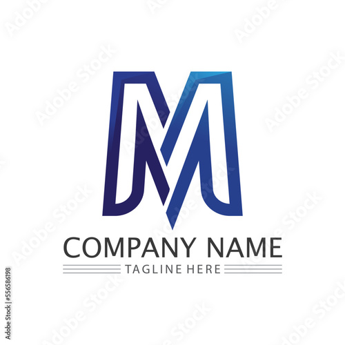 M letter logo design vector identity icon sign © anggasaputro08