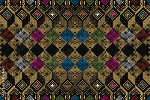 pattern seamless batik songket rangrang lombok photo