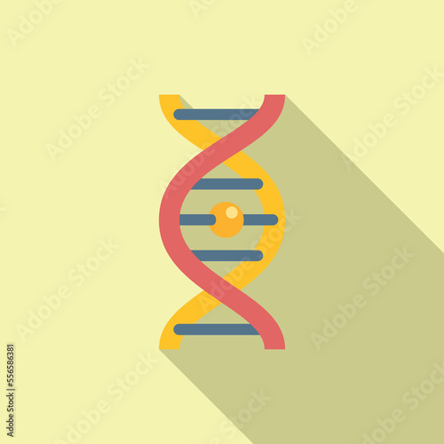 Dna allergy icon flat vector. Spring season. Seasonal plant