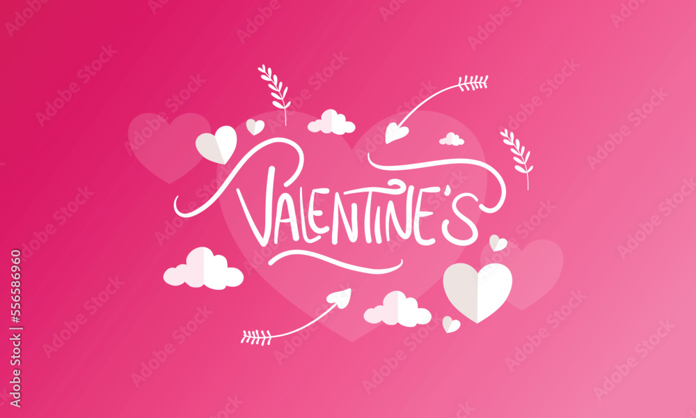 valentines day illustration vector background design for romantic couple in valentines day