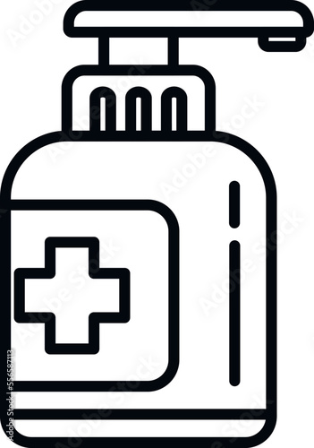 Medical dispenser icon outline vector. Sick disease. Sneeze season