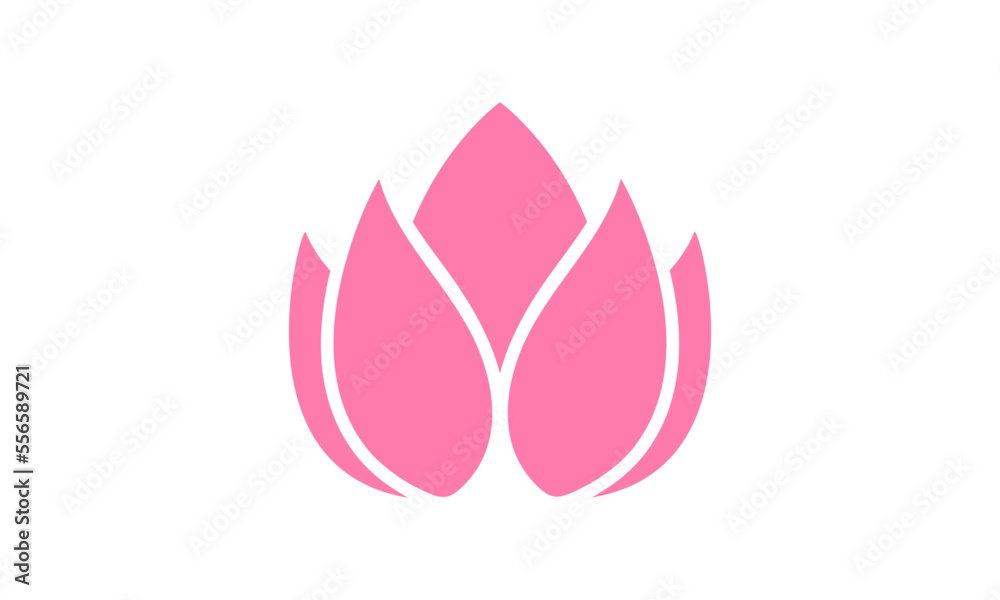 Abstract flower logo design. Linear lotus vector design. Elegant water lily logotype Abstract flower logo design. Linear lotus vector design. Elegant water lily logotype
