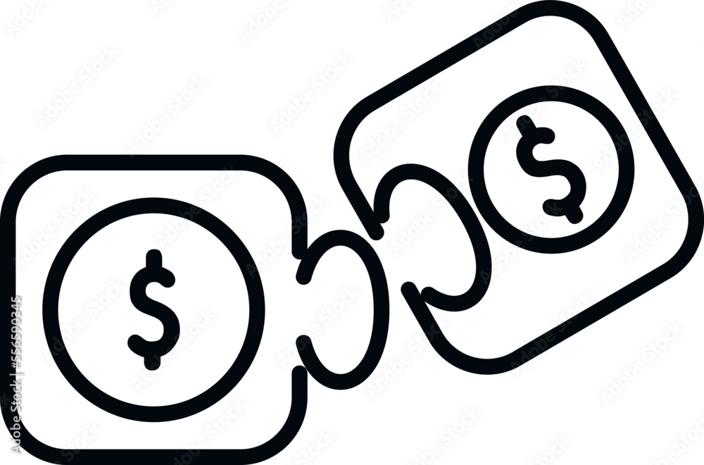 Puzzle marketing mix icon outline vector. Business target. Social market Puzzle marketing mix icon outline vector. Business target. Social market