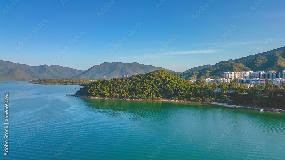 Starfish bay coastline in Ma On Shan, Hong Kong. 23 Dec 2022