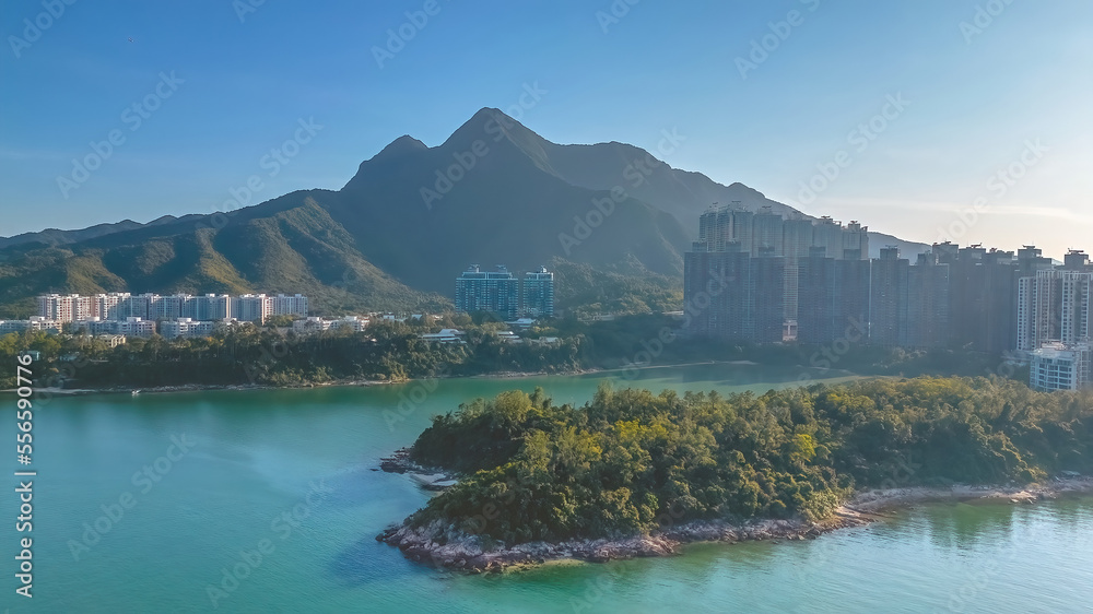 Starfish bay coastline in Ma On Shan, Hong Kong. 23 Dec 2022