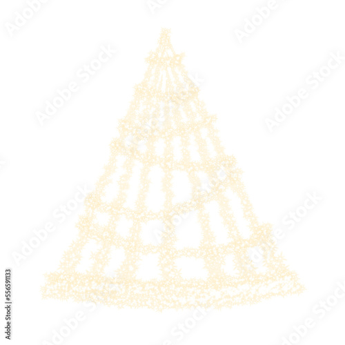 Christmas tree on transparent background
