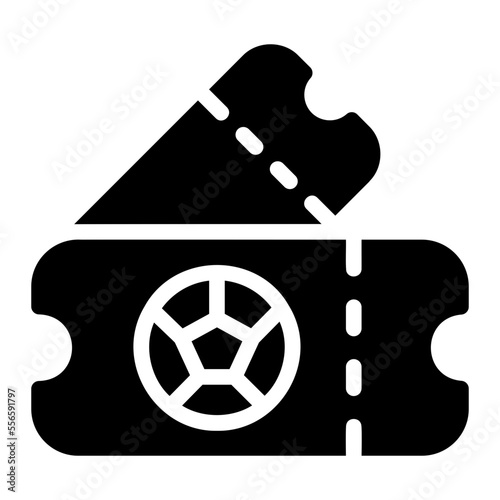 ticket glyph icon