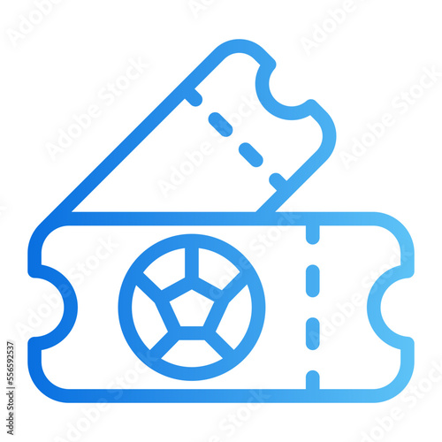 ticket gradient icon