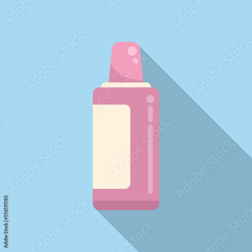 Pedicure equipment icon flat vector. Manicure care. Cosmetic element