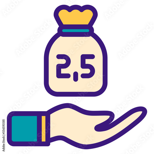 ramadan zakat  icon