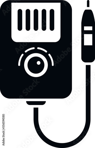 Manicure device icon simple vector. Nail pedicure. Polish device