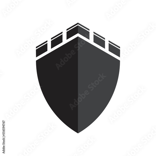 Castle ilustration logo vector template