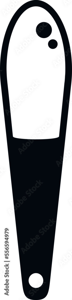 Obraz premium Nail cutter icon simple vector. Polish element. Salon cosmetic