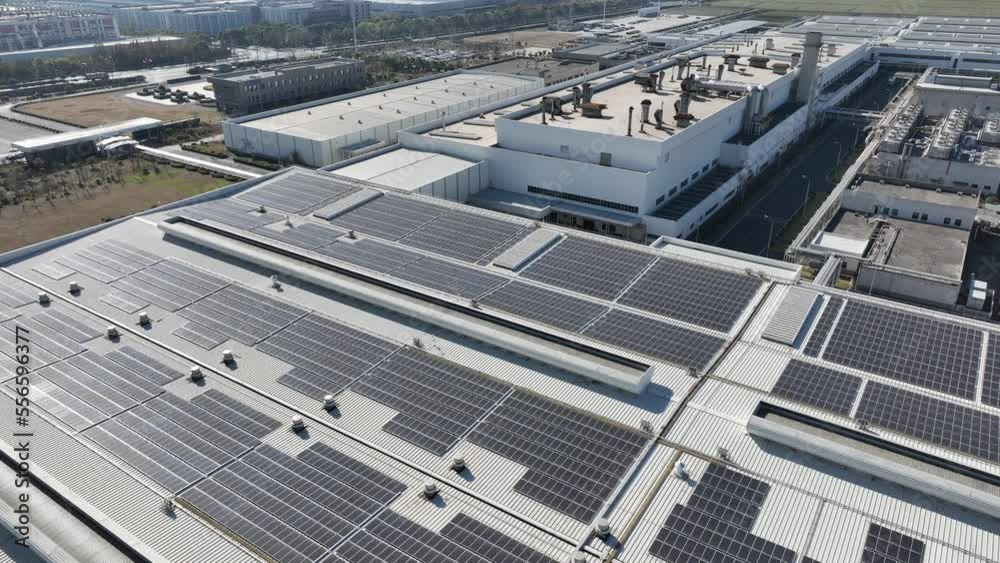 solar panels on factory rooftop solar panels on factory rooftop