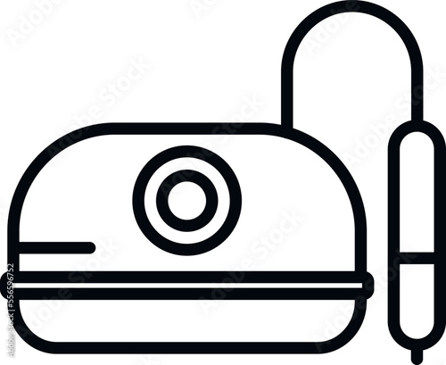 Device manicure icon outline vector. Cosmetic care. Salon spa