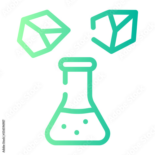 Geochemistry gradient icon
