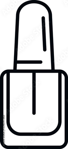 Polish beauty icon outline vector. Nail manicure. Spa bottle