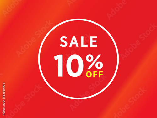 diskon tag peringatan gambar seni vektor iklan, banner di latar belakang gradasi merah dalam berbagai warna.