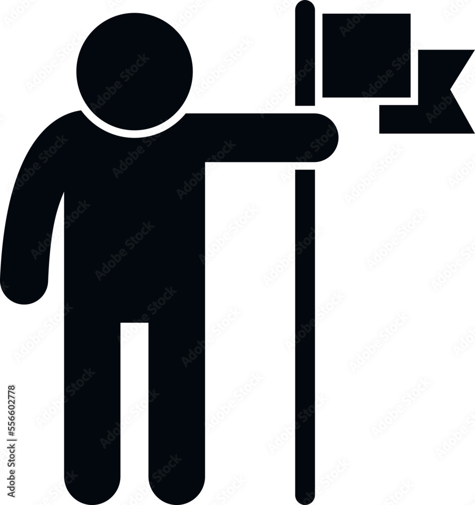 Voter icon simple vector. Vote election. Poll ballot