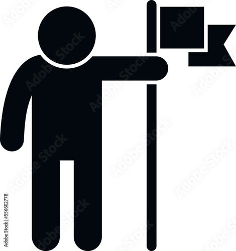 Voter icon simple vector. Vote election. Poll ballot