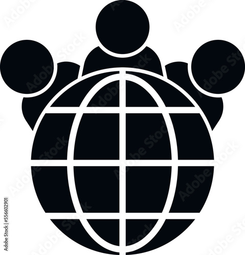 Global democracy icon simple vector. Vote choice. People voter