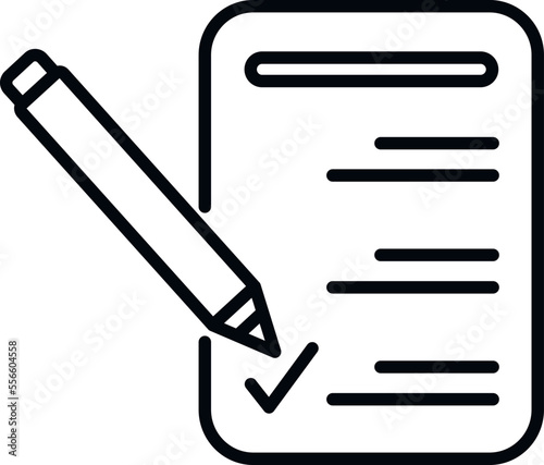 Sign paper icon outline vector. Vote democracy. Voter justice