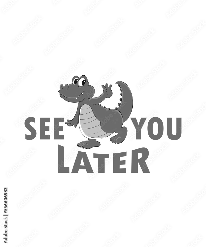 Obraz premium Fanny alligator lover theme, slogan graphics, and illustrations with patches for t-shirts and other uses.