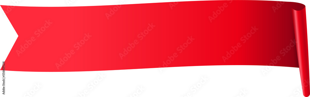 Obraz premium Red paper tag label isolated background