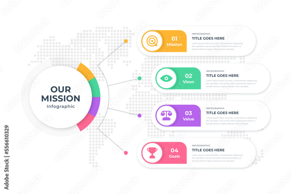 Vector Infographic With 4 Steps Vector Infographic With 4 Steps