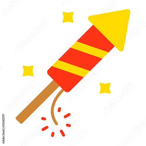 Firecracker Flat Icon