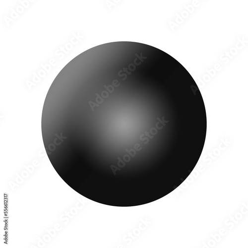 Black 3D Circle 