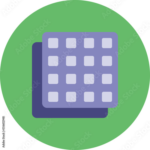 Apps Multicolor Circle Flat Icon