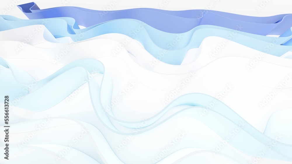 Fototapeta premium Abstract background curve pattern 3d render