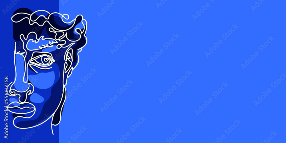 Rave psychedelic acid sculpture set statue of David and parts of the