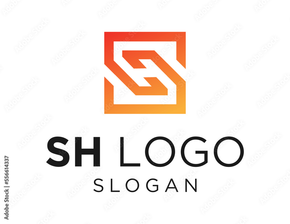 Logo about SH Letter on a white background. created using the CorelDraw application. Logo about SH Letter on a white background. created using the CorelDraw application.