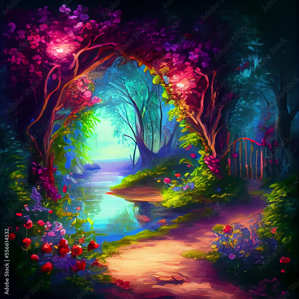 Romantic Love Forest